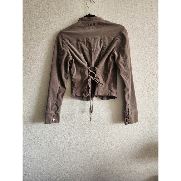 Y2k Paris Blues Suede Grunge Jacket M - Picture 4 of 7